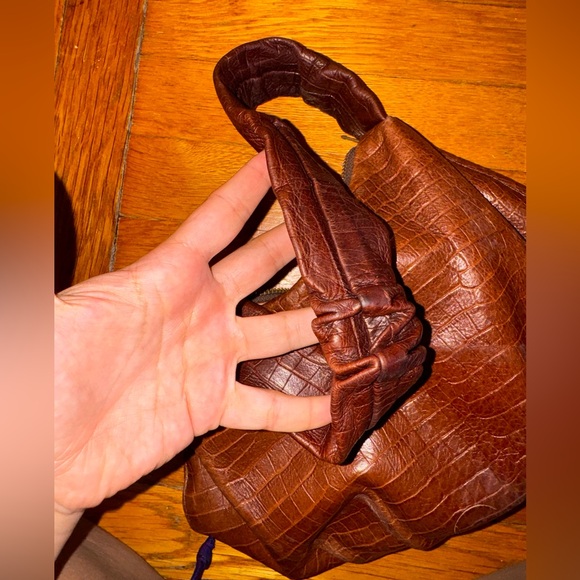 Georgia Jay Cloud Bag in Toffee Croc - Picture 9 of 14